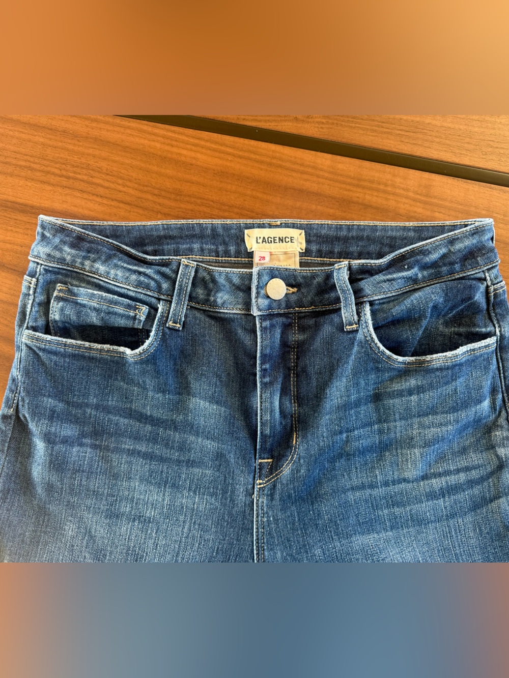 L'AGENCE High-Rise Women's Jeans in Medium Blue Wash